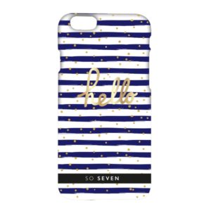 SO SEVEN CRUISE blue stripes IPHONE 6 6s backcover
