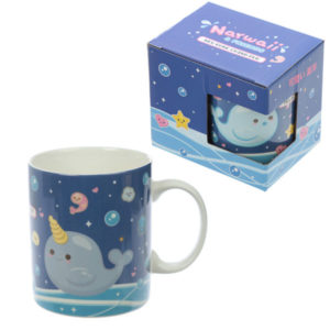 Collectable New Bone China Mug - Narwaii and Friends Narwhal Design