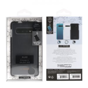 SO SEVEN RUGGED CASE PURE SAMSUNG S10 black backcover