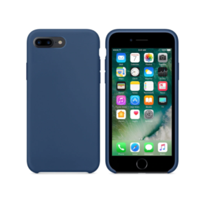 Silicone case No brand, For Apple iPhone 7/8 Plus, Soft touch, Blue - 51666
