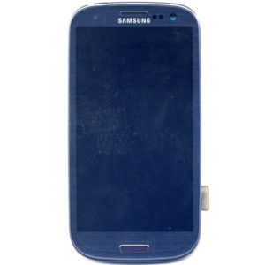 Οθονη Για Samsung i9300 Galaxy S3 Με Τζαμι Μπλε και Εμπρος Μερος Προσοψης Μπλε Grade A