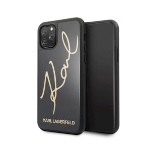 KARL LAGERFELD IPHONE 11 PRO SIGNATURE black backcover
