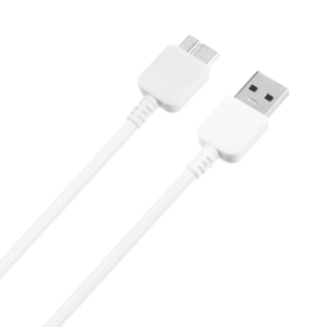 Data cable USB - USB 3.0, Samsung S5 / Note 3, White, 1m - 14719