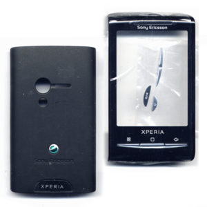 Προσοψη Για SonyEricsson X10 mini Xperia Εμπρος-Πισω Μαυρη Με Τζαμι Χωρις Digitizer,Με Πλαστικα Κουμπακια OEM