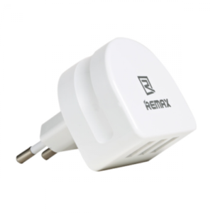Network charger, Remax Moon RP-U31, 5V/3.1A, Universal, 3 x USB, White - 14410