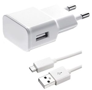 Network charger No brand, 5V/1A 220A, Universal, 1 x USB, Micro USB cable, White - 14961