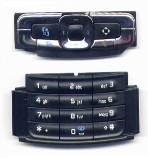Πληκτρολογιο Για Nokia N95 8G Μαυρο Set 2 Τεμαχιων Πανω-Κατω OEM