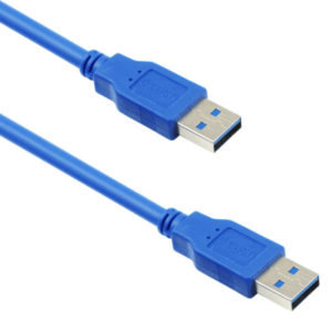 Cable DeTech USB M / USB M 3.0 3m, Blue - 18144