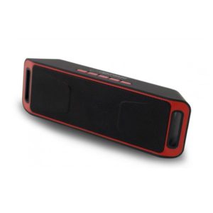 Ηχείο Bluetooth 6W Hands-Free & w/FM Radio Μαύρο/Κόκκινο