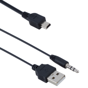 Cable DeTech USB - 3.5 audio; USB mini - 18213