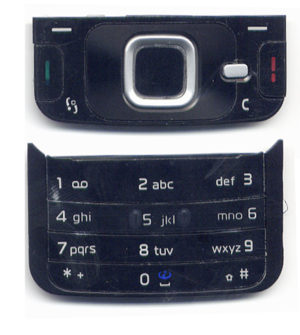 Πληκτρολογιο Για Nokia N96 Set Μαυρο (2 Τεμ) Πανω Χωρις Home Button-Κατω OEM
