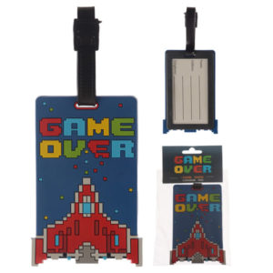 Novelty PVC Luggage Tag - Game Over