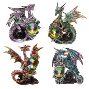 Crystal Shield Fantasy Dragon Collectable Figurine