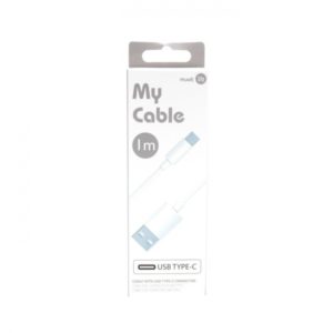 MUVIT LIFE MY CABLE DATA TYPE C 1M coral white