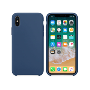 Silicone case No brand, For Apple iPhone XS Max, Soft touch, Blue - 51661