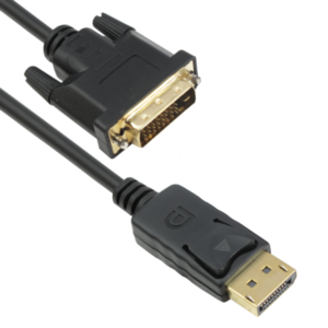 Cable DeTech DP DVI M/M, 14+1 cooper, 3m, Black - 18277