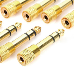 6.35mm Male to 3.5mm Female Audio Jack Adapters