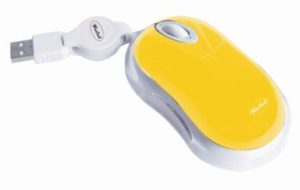 Wintech Optical Scroll Mouse with LED M-1045 Yellow