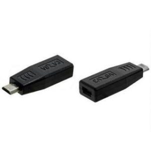 Adapter No brand, Micro USB M to Micro USB F, Black - 17135
