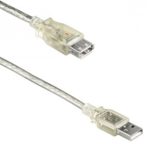 Cable DeTech USB F - USB M extension, 0.90m. HQ - 18047