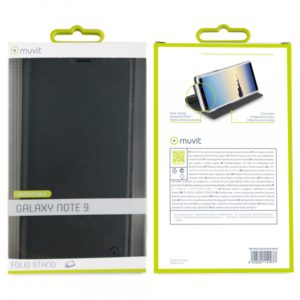 MUVIT LEATHER STAND BOOK SAMSUNG NOTE 9 black