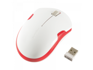 Logilink Wireless optical 2.4 GHz Mouse, 1200 dpi, White/Red (ID0129)