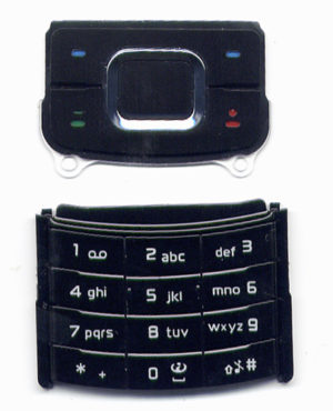 Πληκτρολογιο Για Nokia 6500 Slide Μαυρο Σετ 2 Τεμ Πανω-Κατω OEM