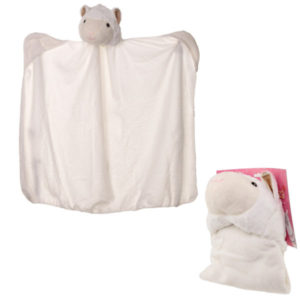 Plush White Llamapalooza Wearable Blanket