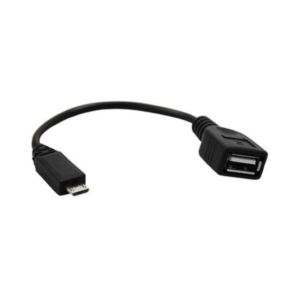 Cable DeTech USB F - USB Micro, 30сm, Black -18080