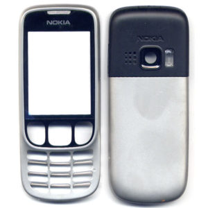 Προσοψη Για Nokia 6303 Classic Ασημι Full OEM Μεταλλικη Με Πλαστικα Κουμπακια-Ταπες