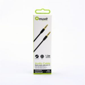 MUVIT AUDIO CABLE LINE IN JACK 3.5mm to 3.5mm 1.5m
