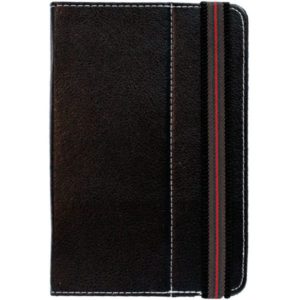 Universal leather case for tablet 7'' black - 14616