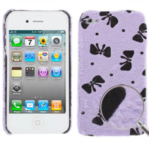 Plastic Case with Fluff RIBBON (iPhone 4 / 4S)
