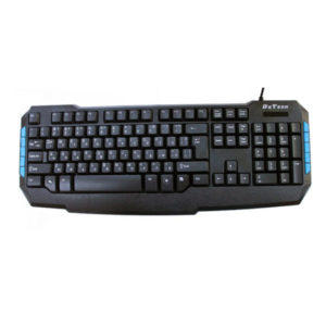 Multimedia Keyboard DeTech KB337M, USB, Cyrilic, Black - 6040