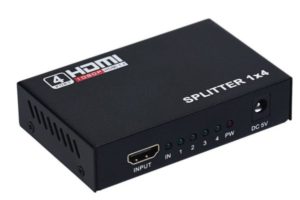 Splitter HDMI σε 4xHDMI με παροχή ρεύματος, DeTech - 18263
