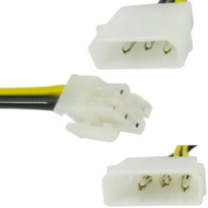 6 pin f to 12V P4 Minute 2 VGA card Cable(15cm)