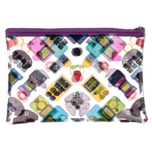 Handy Clear PVC Toiletry Make-up Bag - Game Over Design
