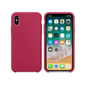 Silicone case No brand, For Apple iPhone XS Max, Soft touch, Pink - 51664