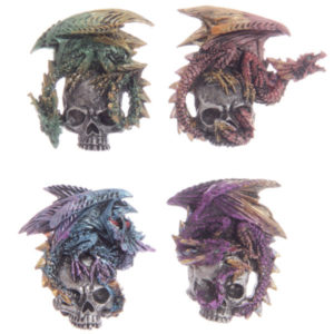 Gothic Dragon Skull Magnet