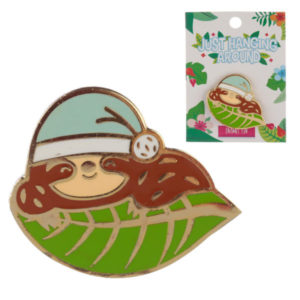 Novelty Sloth Design Enamel Pin Badge