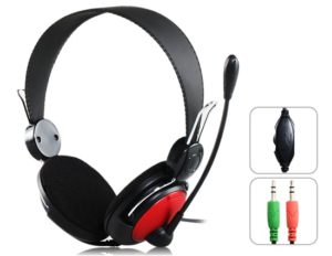 Headsets Ovleng V 2 for computer with microphone, Black - 20218