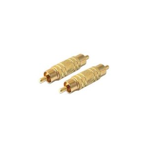 DELOCK Adaptor Rca M/M, Metal, Gold 84501
