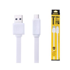 REMAX USB TO TYPE C FLAT DATA CABLE RT-C1 1m white