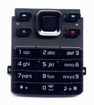 Πληκτρολογιο Για Nokia 6300-6300i-6301 OR Μαυρο Πανω-Κατω Με Ασημι Sensor Joystick (9793138)