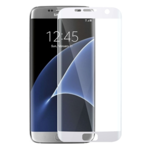 Fullscreen Glass protector, No brand, For Samsung Galaxy S7 Edge, 0.3mm, White - 52283