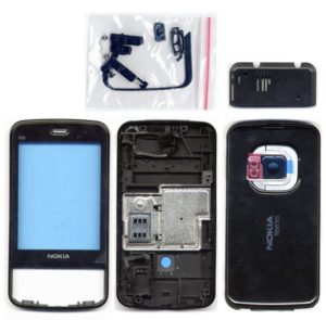 Προσοψη Για Nokia N96 Μαυρη Full Με Τζαμι,Πλαστικα Κουμπακια,Πληκτρολογια,Χωρις Πλαστικα Αρθρωσης Και Μηχανισμο Αρθρωσης OEM