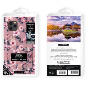 SO SEVEN PREMIUM SEOUL PINK HIBISCUS IPHONE 11 PRO MAX backcover