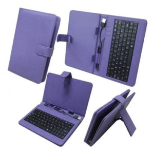 Case with keyboard for tablet K-02 # 9'' type the name without USB 2.0, No brand, blue - 14687