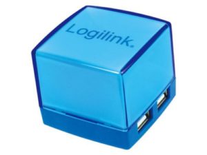 LogiLink 4 Port USB Hub Cube Blue (UA0119)