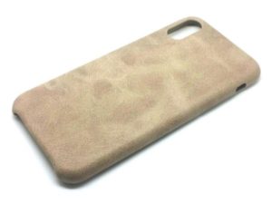 Protective Case Leather-Design for iPhone X, Champagne
